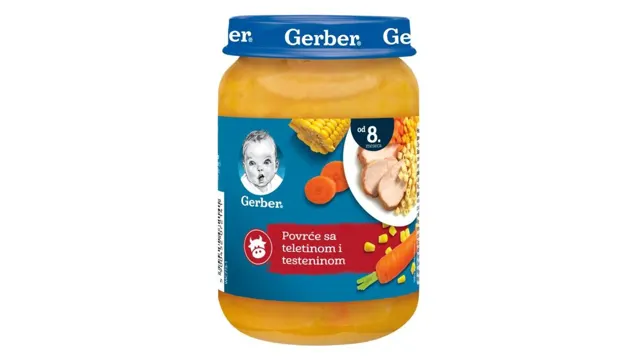 Kasica povrce,telet.rezanci Gerber 190g Gerber