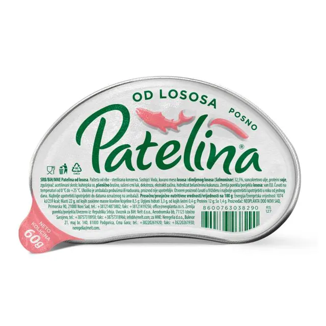 Pasteta losos Patelina 60g Neoplanta