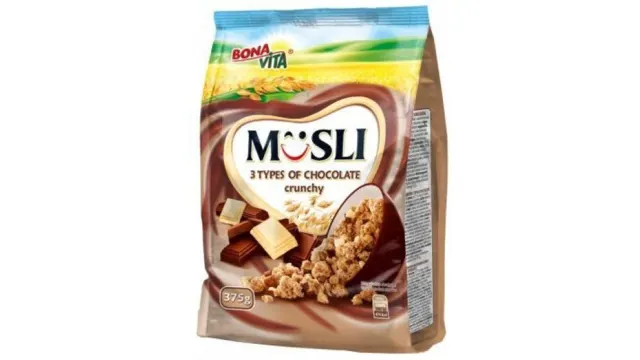 MUSLI CRUNCH TRI VRSTE ČOKOLADE 375G BONAVITA BONAVITA