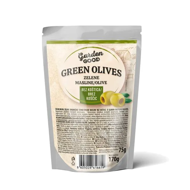 MASLINE ZELENE BK 170G GARDEN GOOD GARDEN GOOD