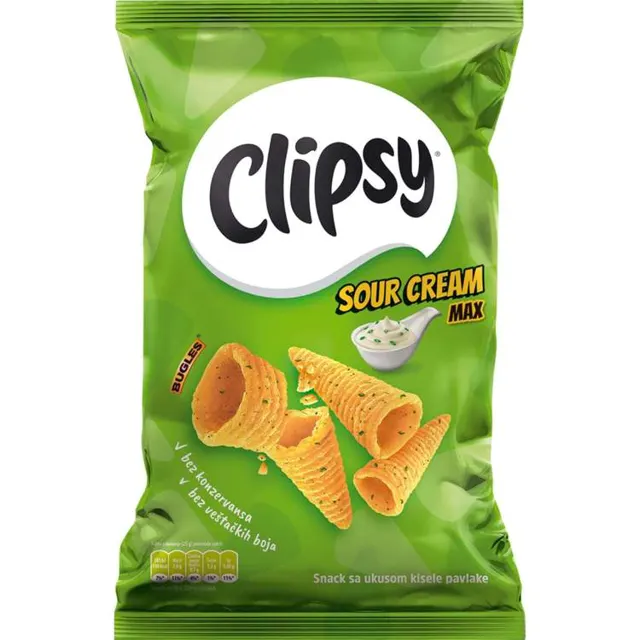 Flips Clipsy Max sour cream 70g Clipsy