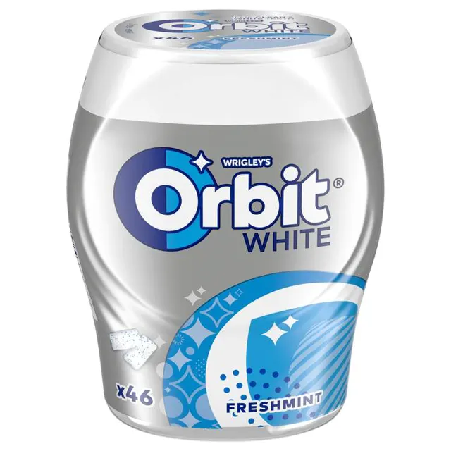 Zvake White Freshmint bottle Orbit 64g Orbit