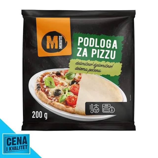 PODLOGA ZA PIZZU 200G MINUTE MINUTE