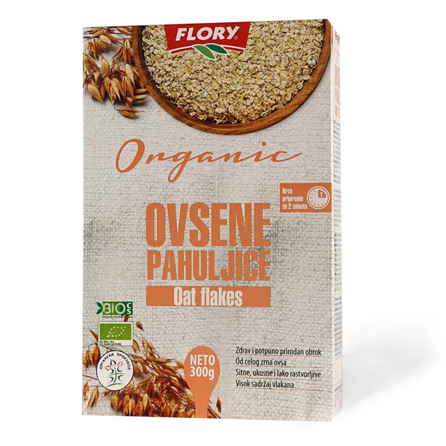 Ovsene pahuljice Organic 300g Flory