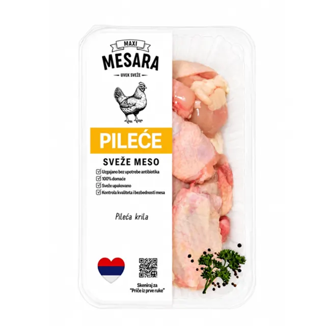 Pileca krila cca 1kg,SvezeM Maxi mesara pakovano meso