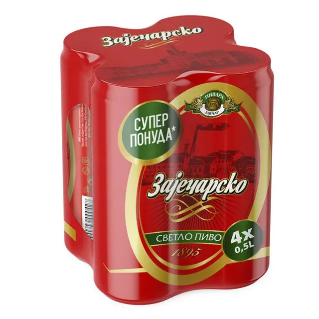 Pivo Zajecarsko 4 X 0,5can 0,5 l Zajecarsko