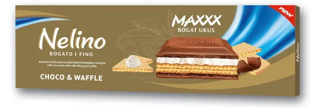 Cokolada waffle Nelino maxxx 190g Nelly