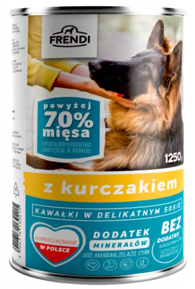 HRANA ZA PSE PILETINA 1250G FRENDI PL