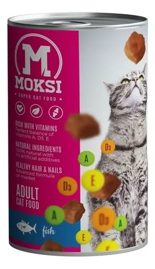 Moksi Vla.hra.za mačke Riba MK24 415g