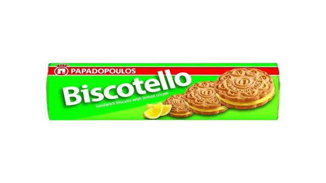KEKS SENDVIC LIMUN BISCOTELLO 200G PAPADOPOULOS