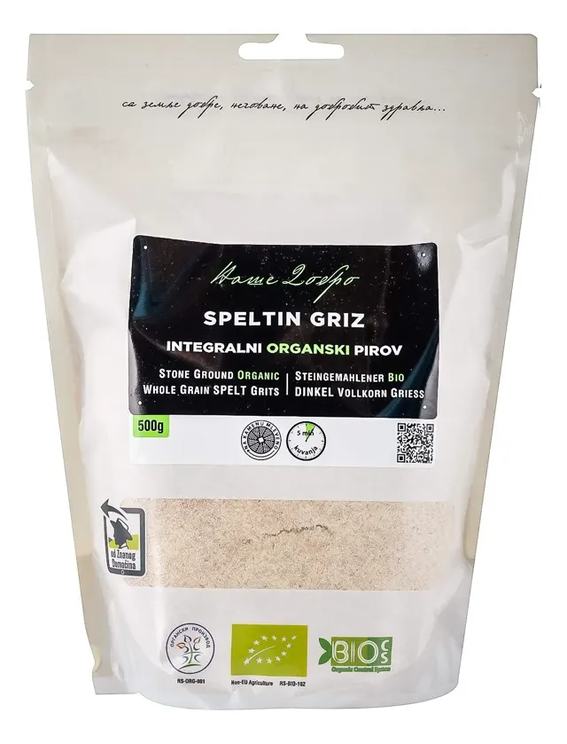 GRIZ ORGAN INTEG OD SPELTE 500G ND NAŠE DOBRO