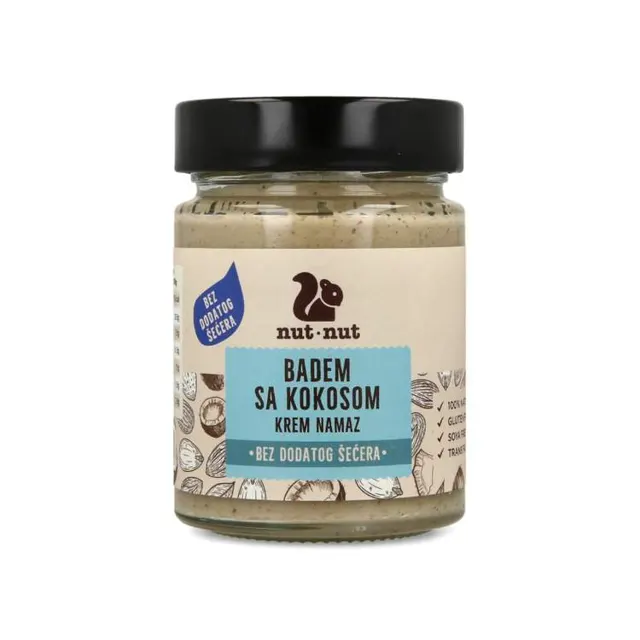krem namaz badem sa kokosom bez dod.secera 300g ZADRUGA - NUT NUT (GREEN PHILOSOPHY)