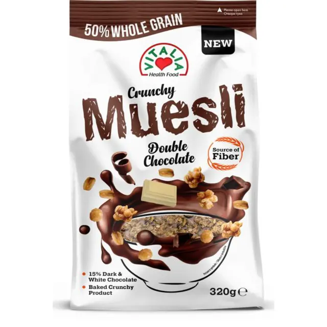 Musli crunchy dupla cokolada Vitalia320g Vitalia
