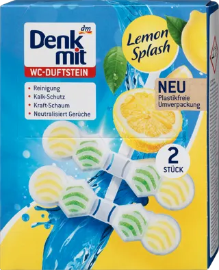 Denkmit kamen za WC Lemon Splash 2x48g