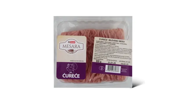 Curece mleveno meso 500g Sveze M Maxi Mesara