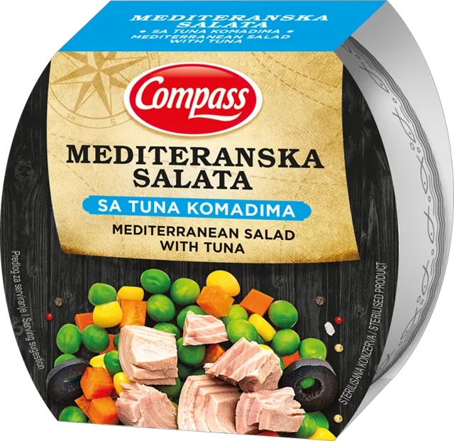 SALATA TUNA MEDITERANSKA 160gr COMPASS BEVETTI