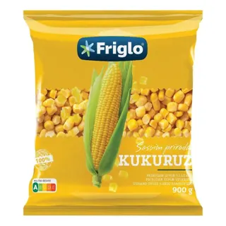 Zamrznuti kukuruz secerac 900g Friglo