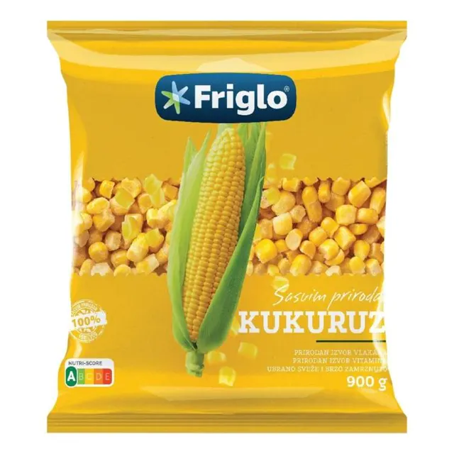 Zamrznuti kukuruz secerac 900g Friglo FRIGLO