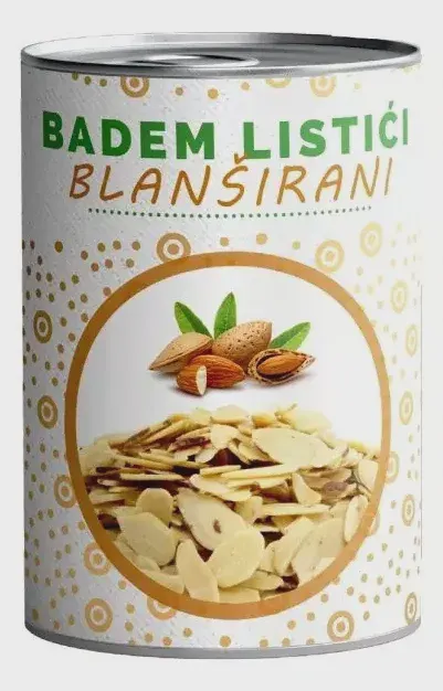 Badem listici blansirani 100g TOP FOODS