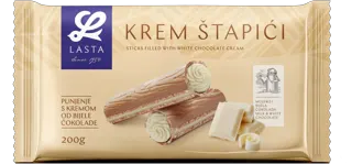ŠTAPIĆI KREM BELA ČOKOLADA 200GR LASTA