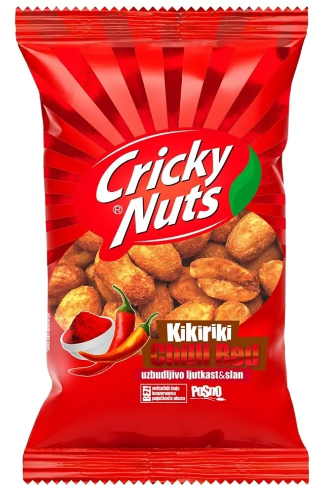 CRICKY KIKIRIKI CHILLI 75gr LABUDOVIC CRICKY NUTS