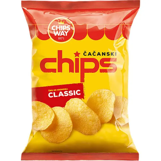Cips slani Chips way 230g Chips Way