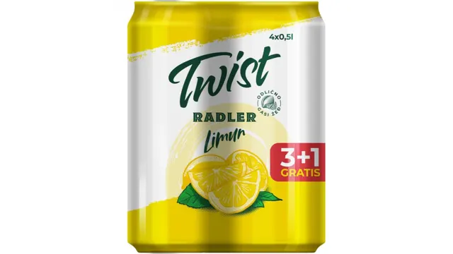 RADLER TWIST LIMUN LIMENKA 0.5L 3+1 GRATIS CARLSBERG