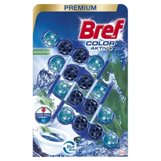 WC osvez.Bref color act.Eucal.4x50g