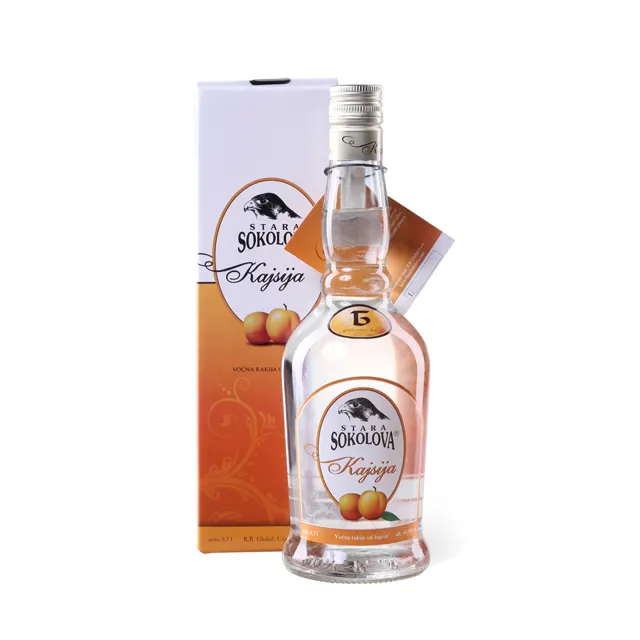 Rakija Stara Sokolova kajsija 0.7L u kutiji 40%,RB Global Stara Sokolova