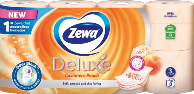 Toalet papir 8/1 ZEWA deluxe Peach 7 ZEWA