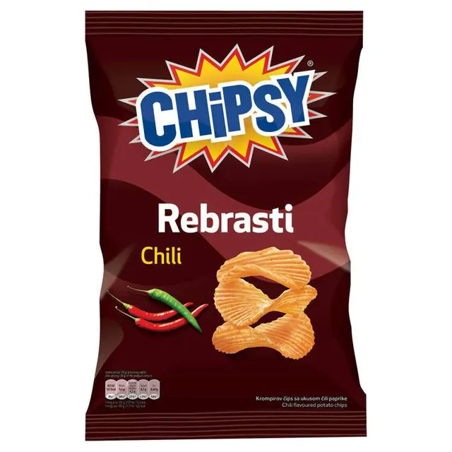 Cips X cut chili Smiles 140g Chipsy