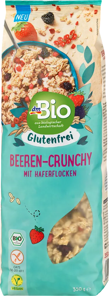 dmBio Crunchy ov. musli/glutena/bo. 350g dmBio