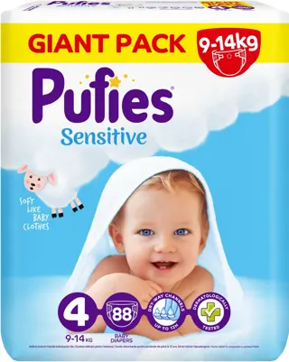 PELENE PUFIES SENSITIVE 4 BIG MAXI 88/1