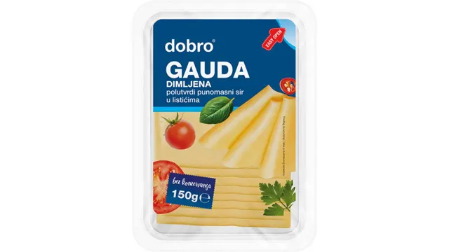 SIR GAUDA DIMLJENA SLAJS 150G DOBRO OSTALO