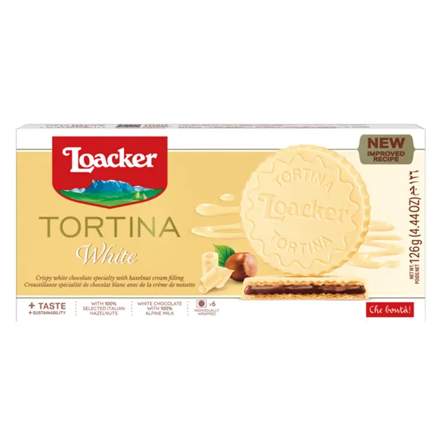 Vafl Tortina bela Loacker 126g Loacker
