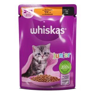 Kesice izbor zivine Junior Whiskas 85g