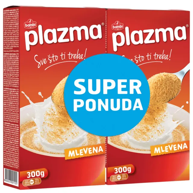2X300G PLAZMA MLEVENI KEKS-STAND.-VAR. BAMBI