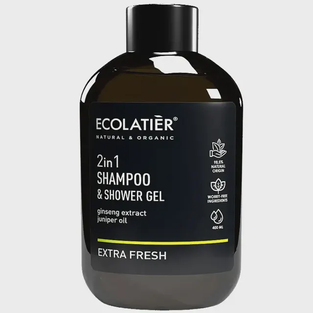 ŠAMPON I GEL ZA TUŠIRANJE 2 U 1 EXTRA FRES 400ML ECOLATIER ECOLATIER