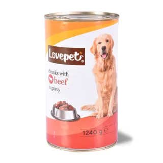 Hrana za pse goved.lim Love Pet 1240g