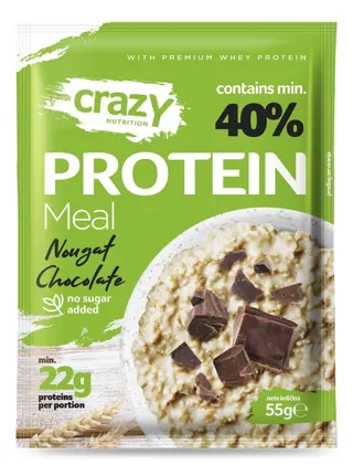 PROTEINSKA KAŠA NUGAT ČOKOLADA 55G CRAZY NUTRITION
