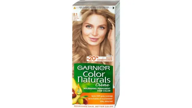 Farba/kosu sv.pl.pepeljasta Garnier 8,1 Garnier Color Naturals