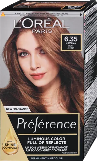 Farba/kosu L'Oreal Preference 6.35Havane