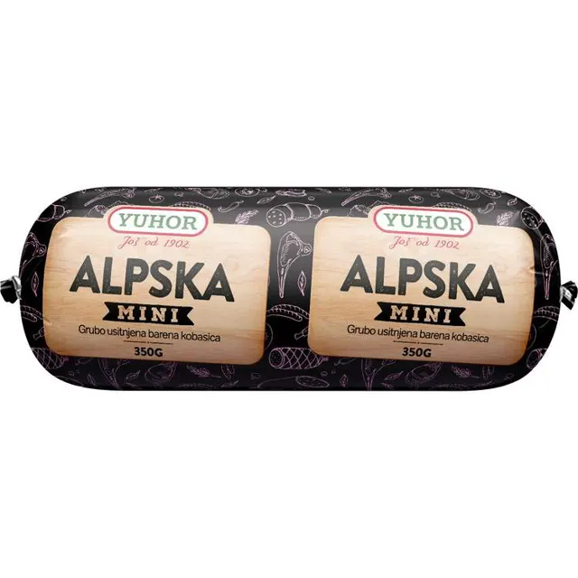 Mini alpska kobasica Yuhor 350g Yuhor