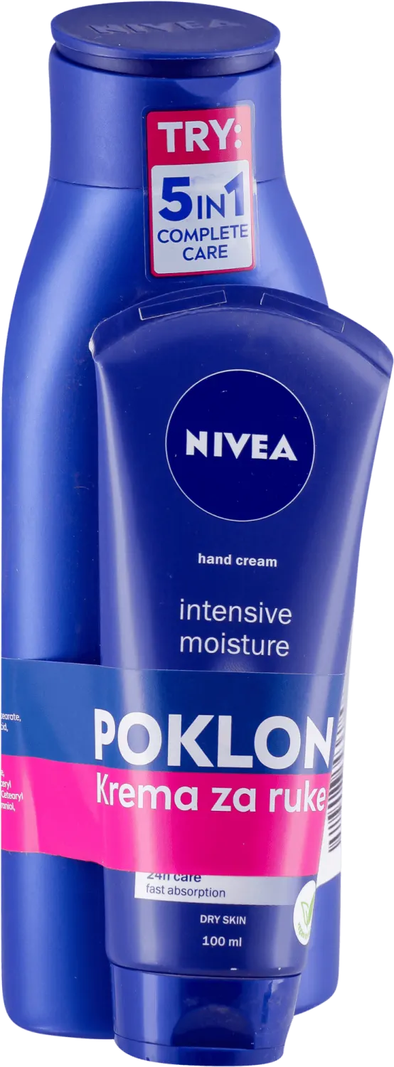 Mleko za telo Nivea 400ml+krema 100ml Nivea