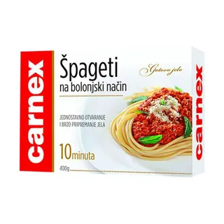 Spagete na bolonjski nacin Carnex 400g