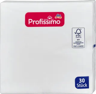 Profissimo salvete bele 33X33 30kom
