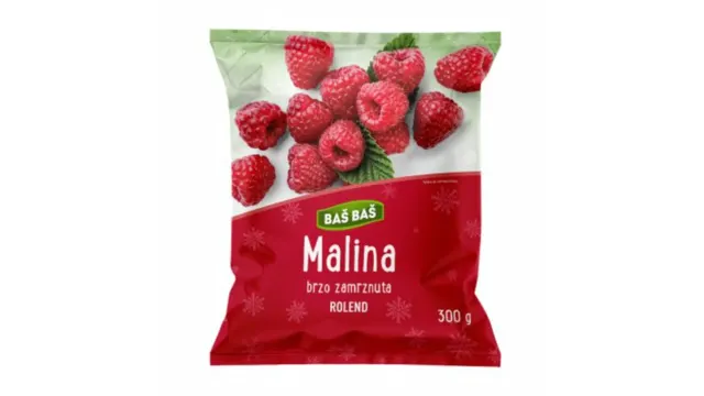 SMRZNUTO VOĆE MALINA BAŠ BAŠ 300G BAS BAS