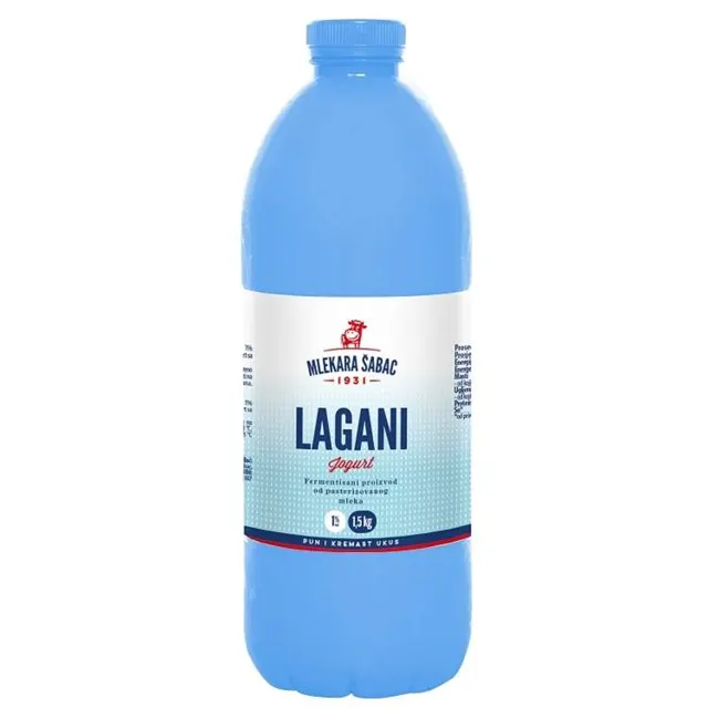 Mlekara Sabac Lagani jogurt 1%mm 1.5kg MLEKARA SABAC