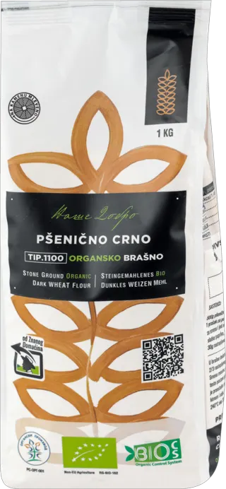 BRAŠNO ORGANSKO PŠENIČNO CRNO NAŠE DOBRO 1KG