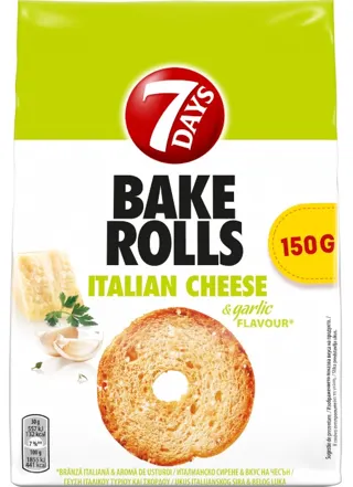 7DAYS BAKE ROLLS ITAL. CHEESE&GARLIC 150G
